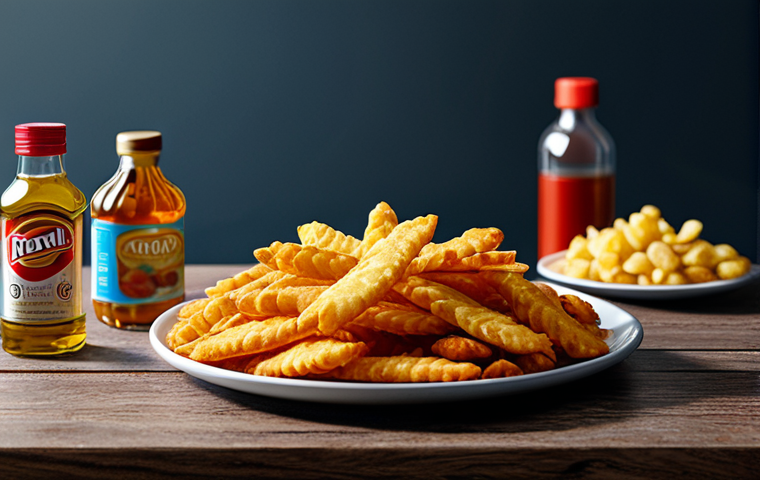 Image Prompt 1: Crispy Low-Oil Snacks**