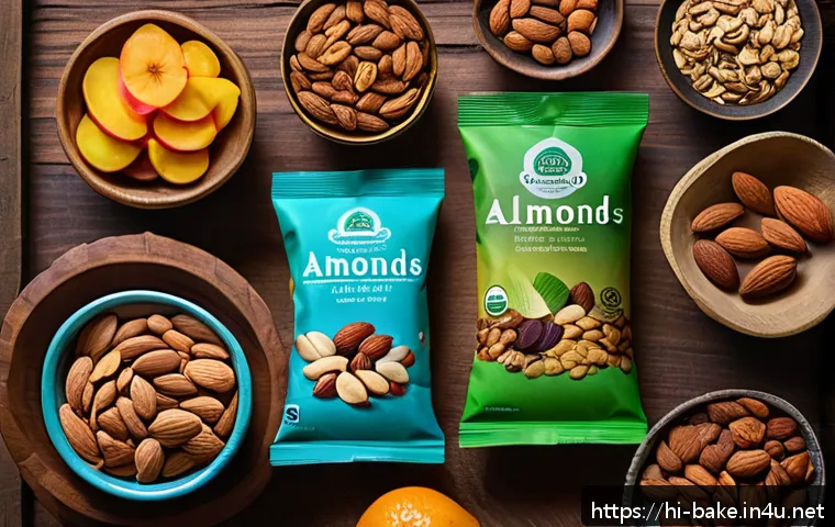 과자 가격대별 추천 - A vibrant and colorful assortment of healthy snacks for Hindi-speaking audiences, featuring a rustic...