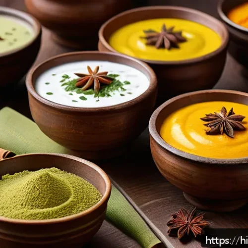 Home 33 유산균이 포함된 제과 - A vibrant and detailed illustration of traditional Indian probiotic sweets arranged on a rustic wood...